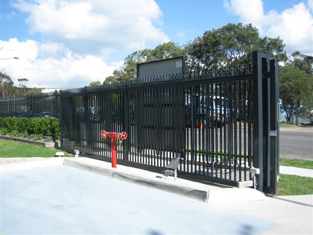 Diplomat Security Fencing with Sliding Gate